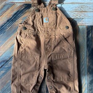 EUC Carhartt Kid's CM8609 Loose Fit Canvas Bib Overall